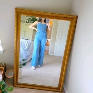 NWT Francesca's Denim Jumpsuit